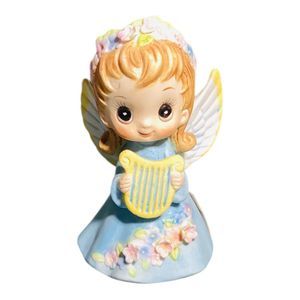 Josef Originals Angel With Harp W/Tags